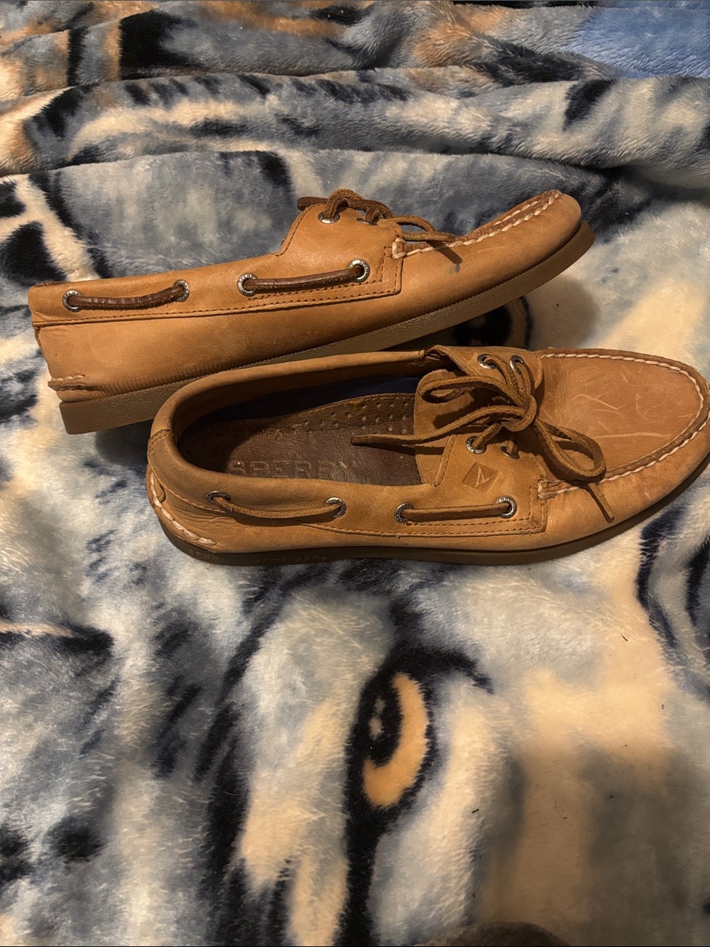 Sperry Men’s Tan Leather Boat Shoes